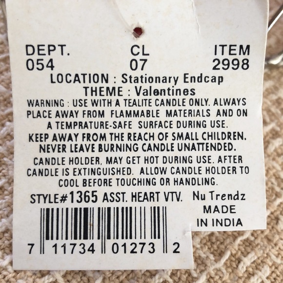 Heart Design Red Beaded Votive Candle Holder - Picture 13 of 16